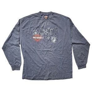 Harley Davidson Grey Long Sleeve Shirt